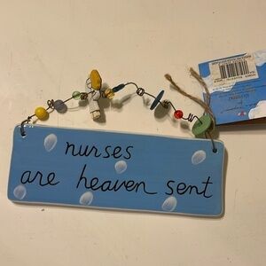 NWT Sandra Magsamen nurses are heaven sent plaque